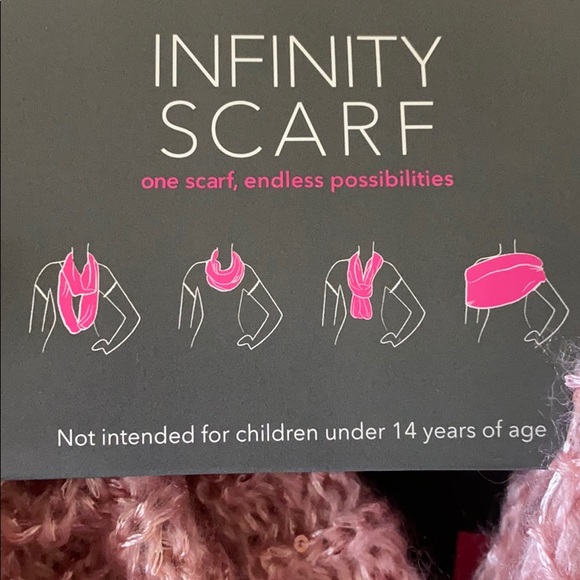 Blush Pink Infinity Scarf - Picture 4 of 4